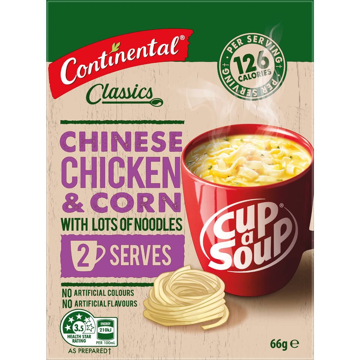 Continental Classics Cup A Soup Chinese Chicken & Corn 66g