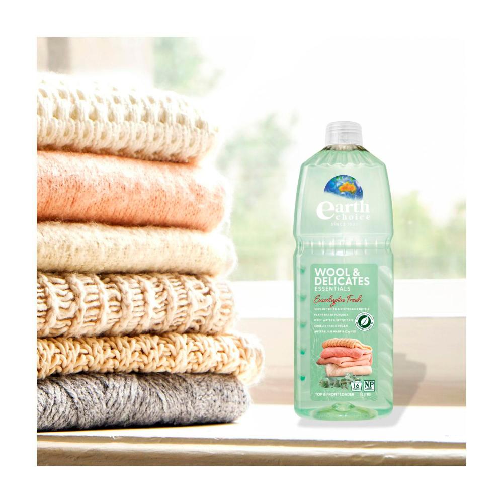 Earth Choice Eucalyptus Fresh Wool & Delicates Washing Liquid - 1L