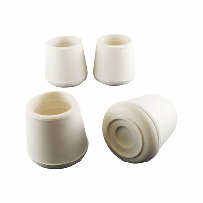 Surface Gard Rubber Chair Tips - 38mm - White - 4 Pack