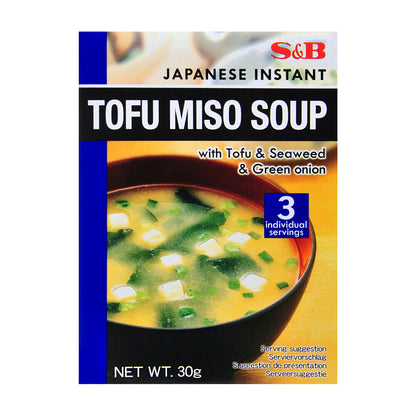 S & B Japanese Instant Tofu Miso Soup - 30g