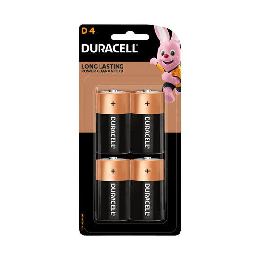 Duracell Coppertop D Alkaline Batteries - 4 Pack