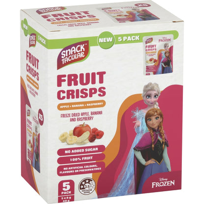 Snacktacular Fruit Crisps Apple Raspberry & Banana 8g X 5 Pack