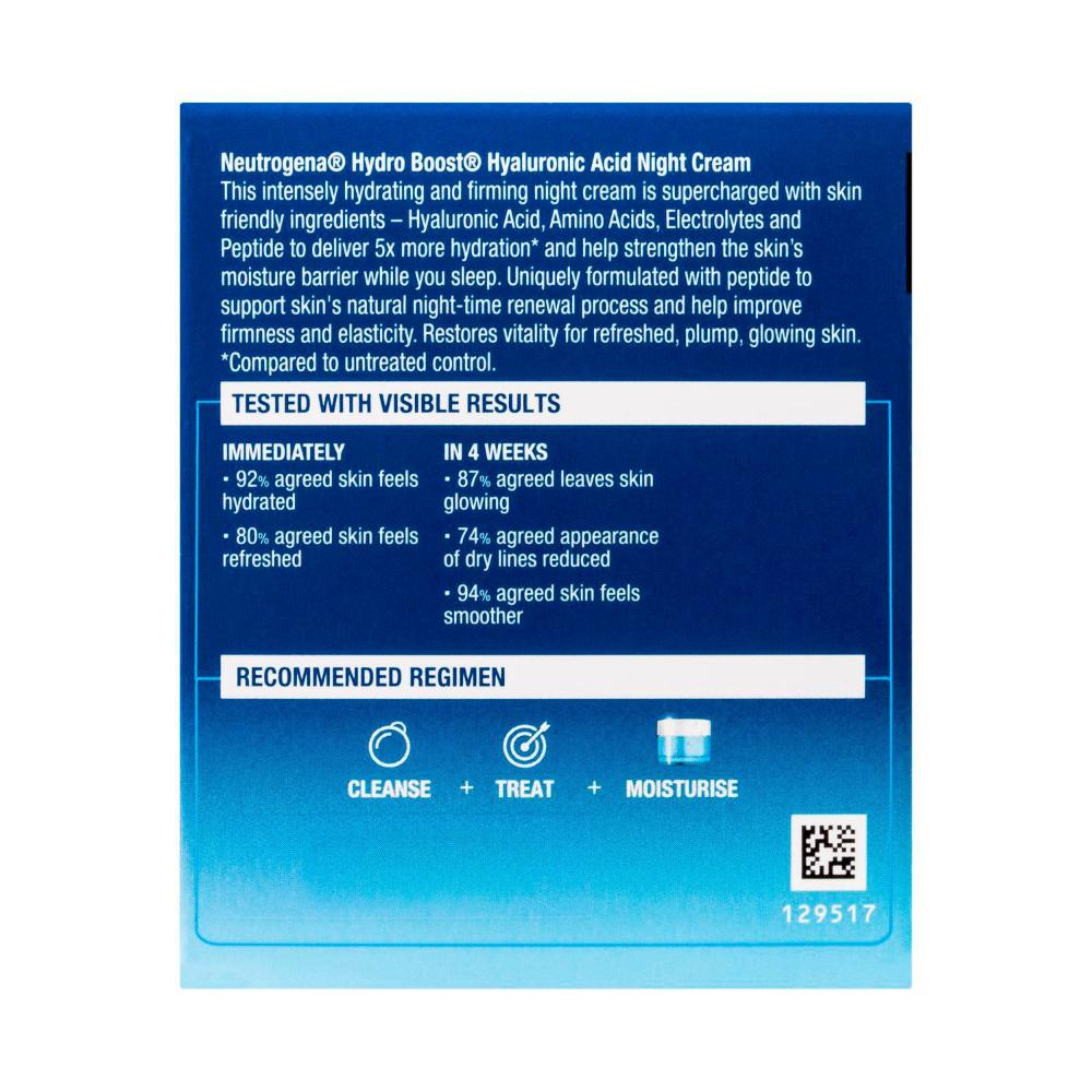 Neutrogena Hydro Boost Hyaluronc Acid Night Cream Moisturiser - 50g
