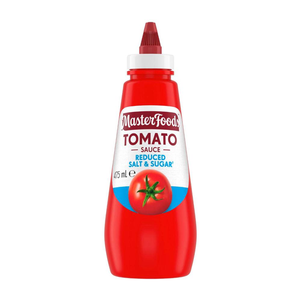 MasterFoods Squeezy Sauce Tomato Reduced Salt & Sugar - 475mL