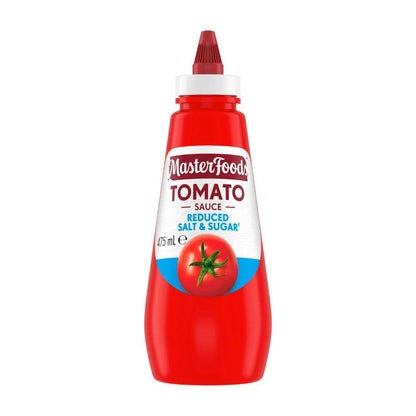 MasterFoods Squeezy Sauce Tomato Reduced Salt & Sugar - 475mL