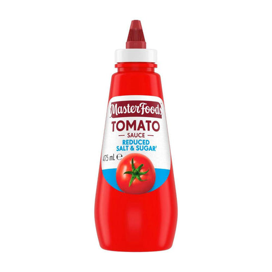MasterFoods Squeezy Sauce Tomato Reduced Salt & Sugar - 475mL