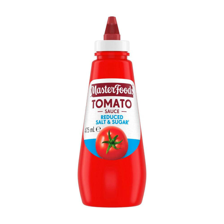 MasterFoods Squeezy Sauce Tomato Reduced Salt & Sugar - 475mL