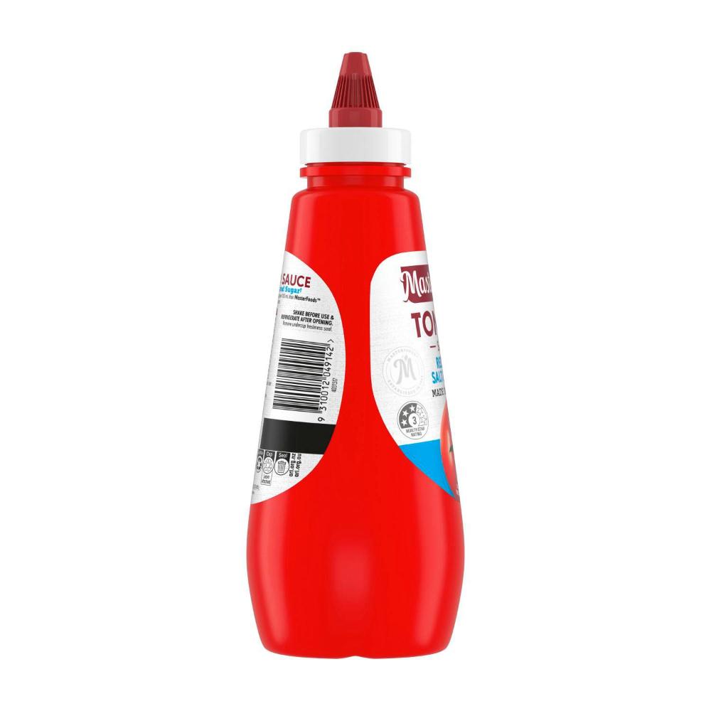 MasterFoods Squeezy Sauce Tomato Reduced Salt & Sugar - 475mL