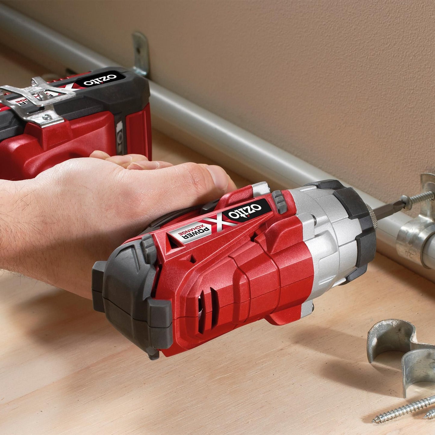 Ozito Cordless Compact Drill & Impact Driver Kit - 18V
