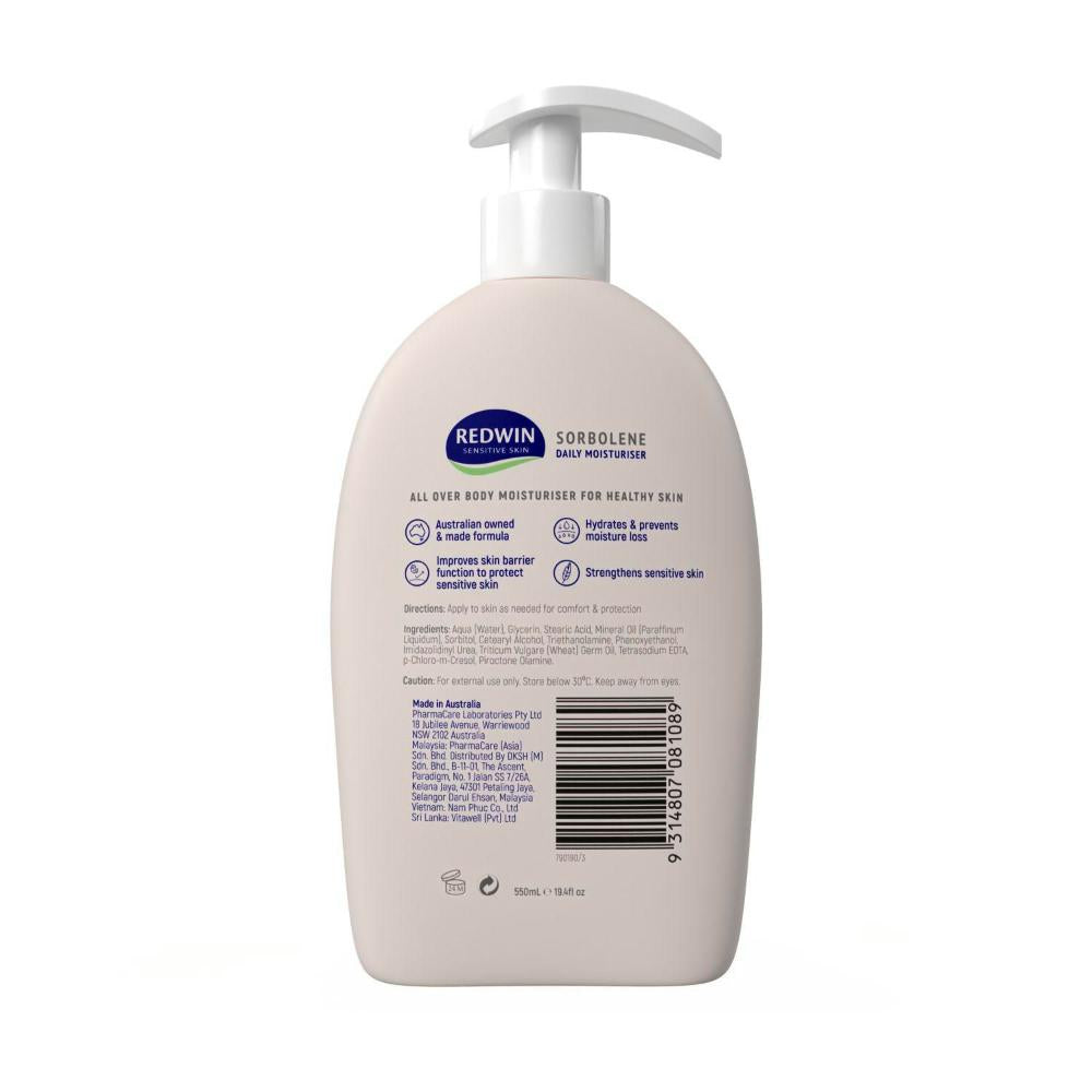Redwin Sorbolene Moisturiser - 550mL