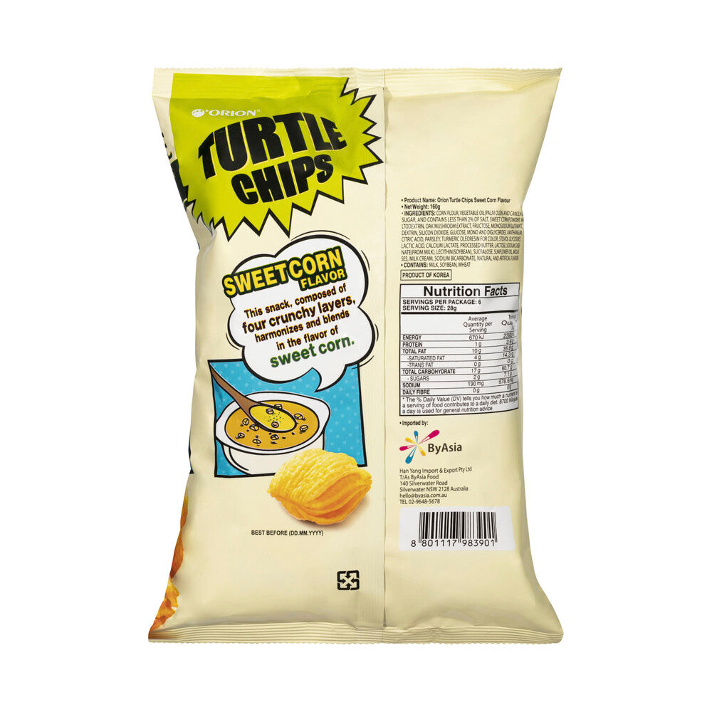 Orion Turtle Chips Sweet Corn Flavour - 160g