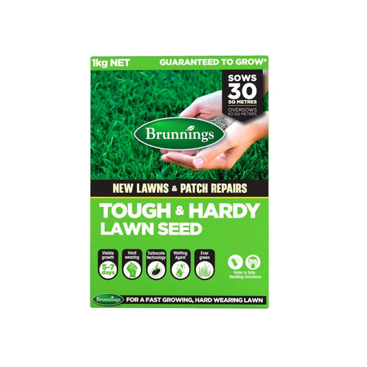 Brunnings Tough Lawn Seed - 1kg