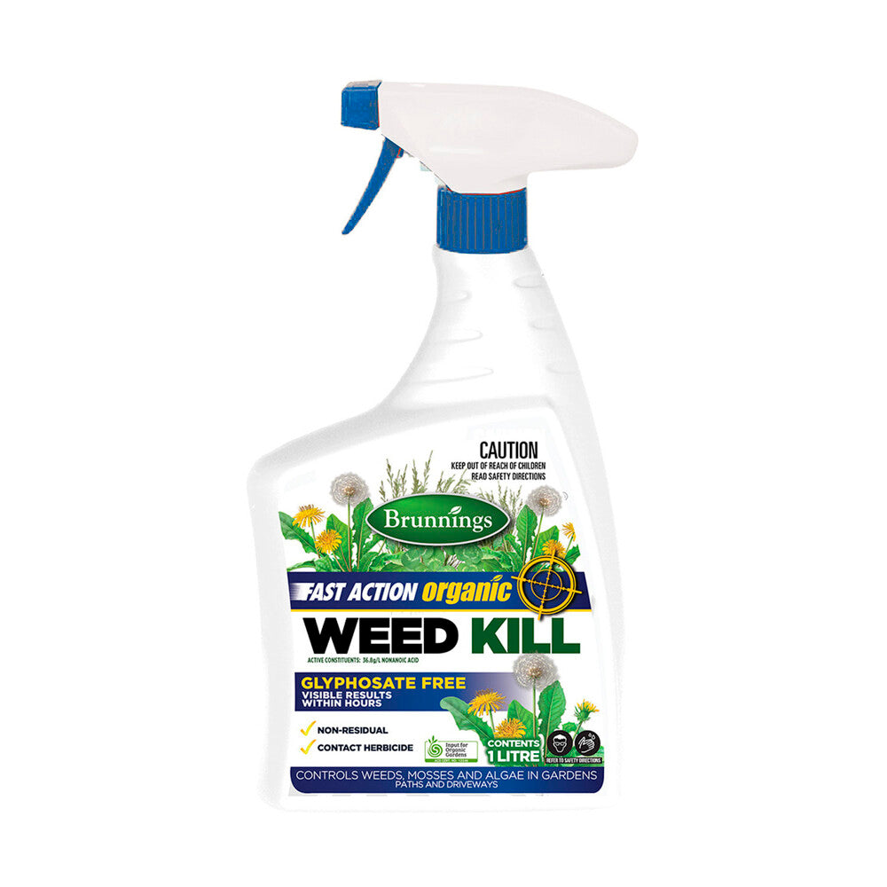 Brunnings Fast Action Organic Weed Kill - 1L