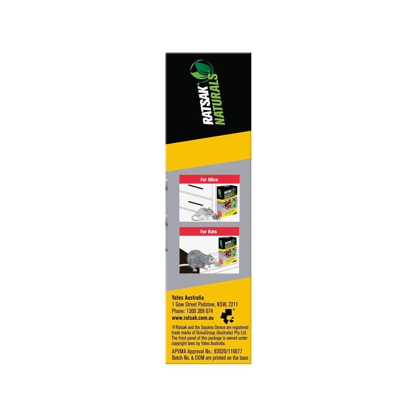 Ratsak Rodenticide Bait Pellets - 224g
