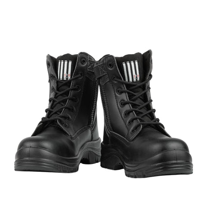 Shewear Considers Vegan Black Women's Safety Workboots - Size 10