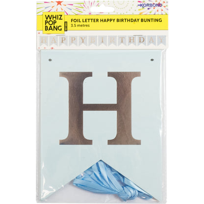 Whiz Pop Bang Foil Letter Happy Birthday Bunting 3.5m Each