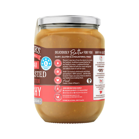 Mayver's Dark Roast Crunchy Peanut Butter - 750g