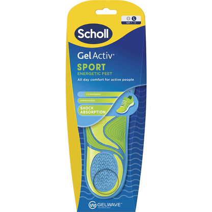 Scholl Gel Activ Sport Insoles Large Pair Each