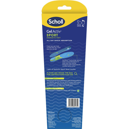 Scholl Gel Activ Sport Energetic Feet Large Pair each