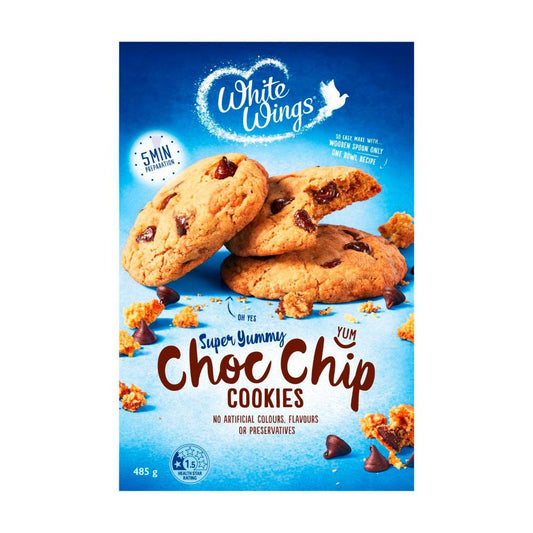 White Wings Soft Centre Choc Chip Cookie Mix - 485g