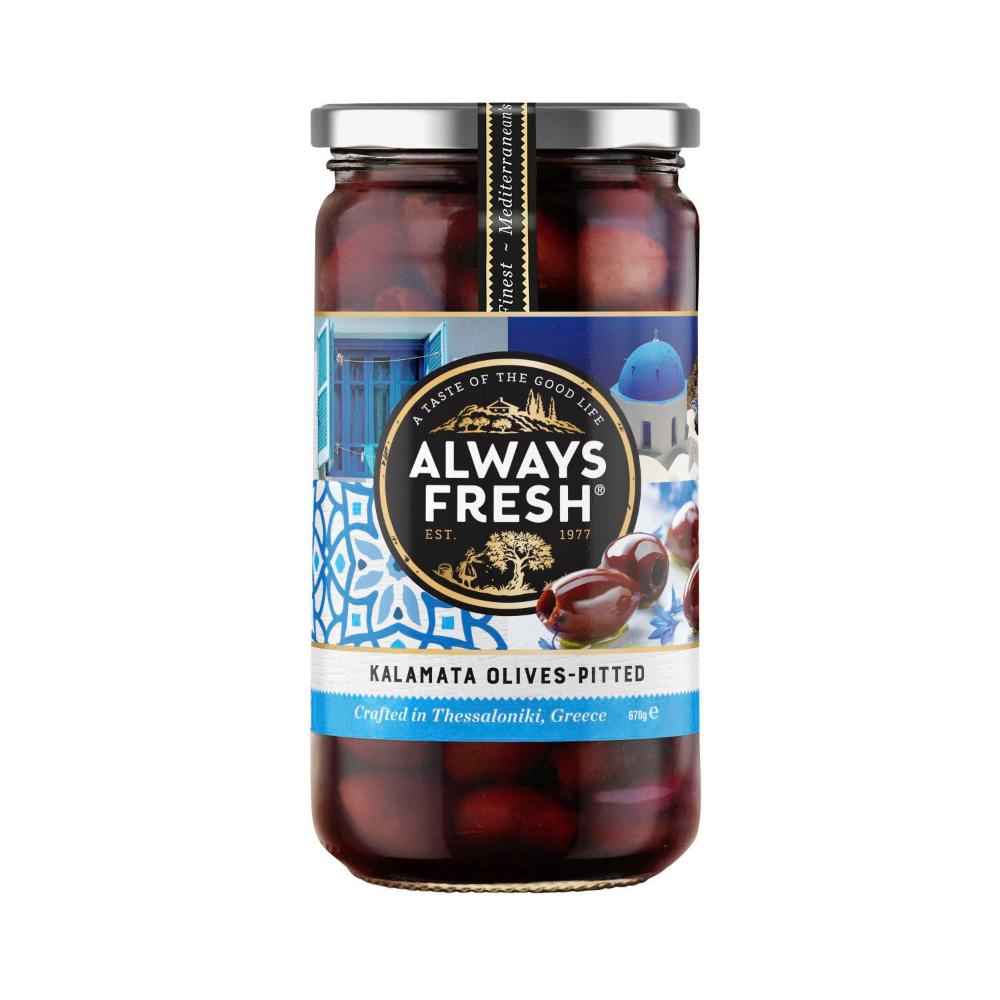 Always Fresh Kalamata Olives Pitted - 670g