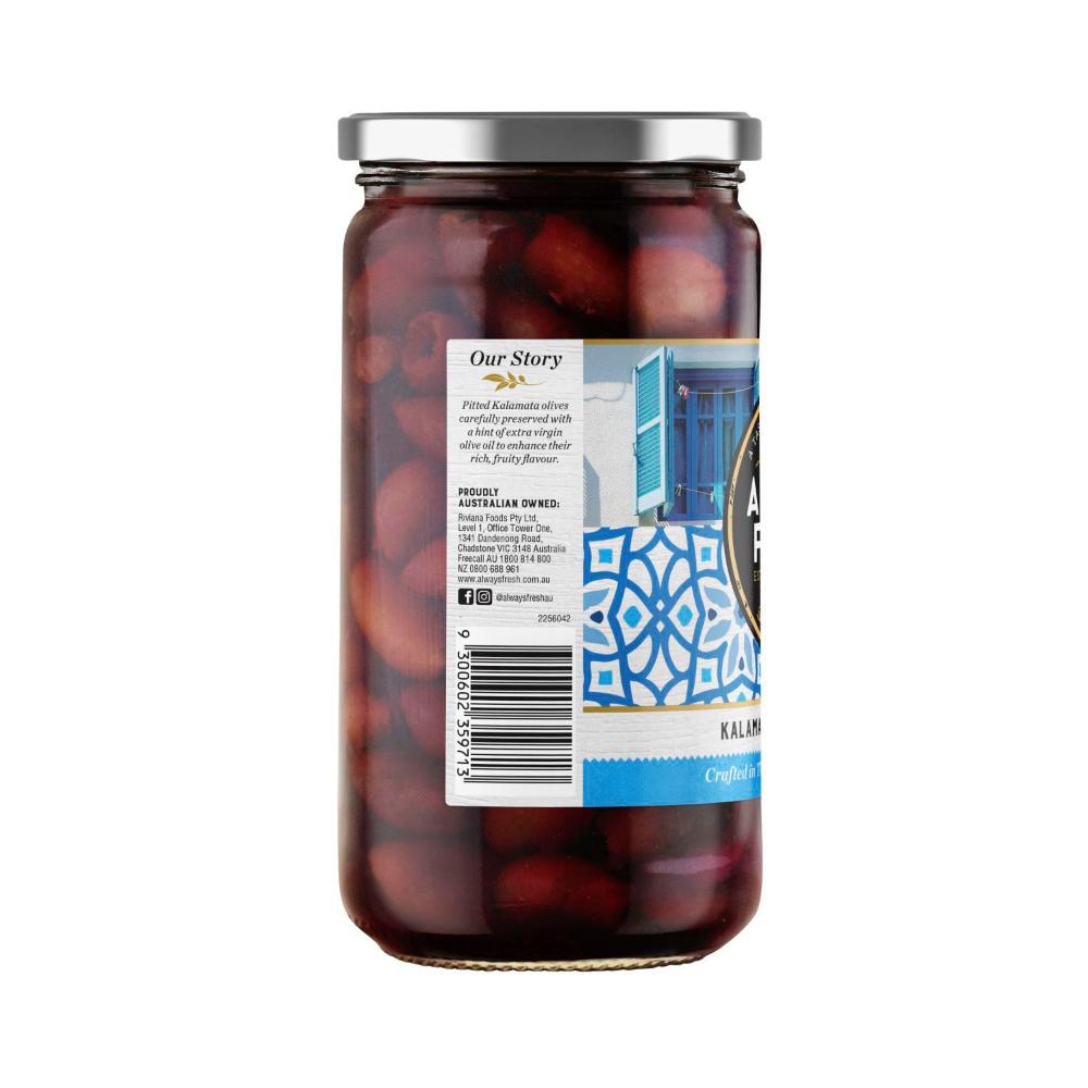 Always Fresh Kalamata Olives Pitted - 670g