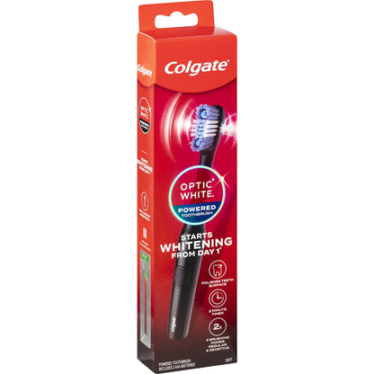 Colgate Battery Powered Toothbrush Whitening Optic White Each