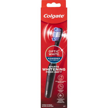 Colgate Battery Powered Toothbrush Whitening Optic White Each