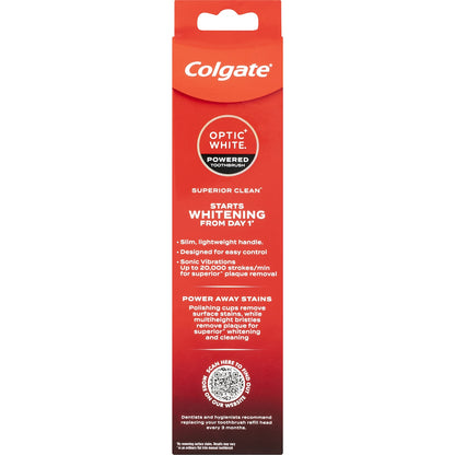 Colgate Battery Powered Toothbrush Whitening Optic White Each