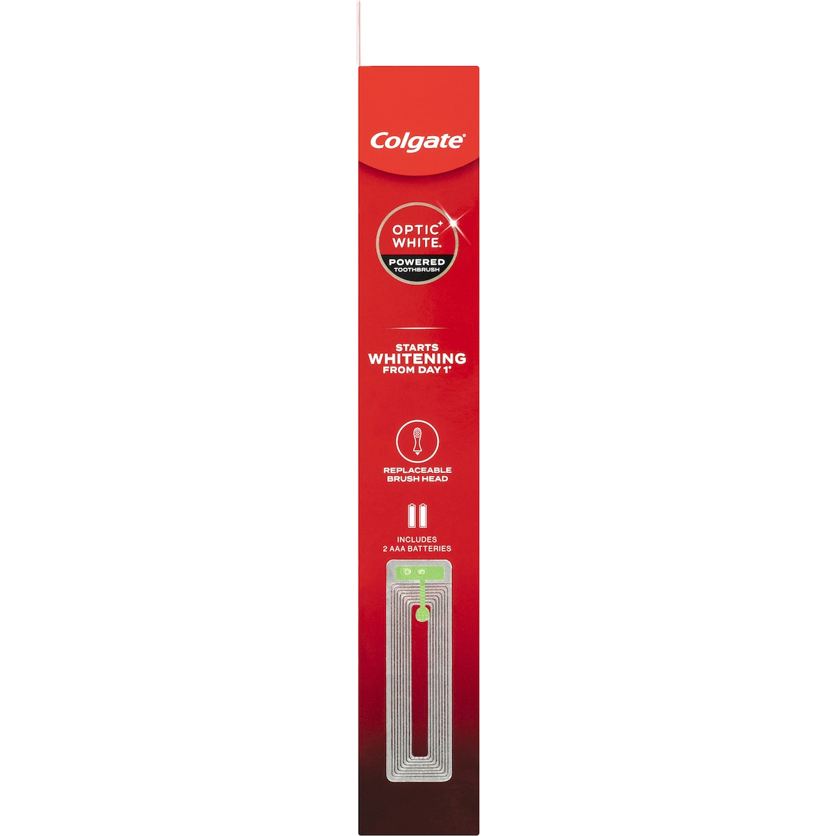 Colgate Battery Powered Toothbrush Whitening Optic White Each
