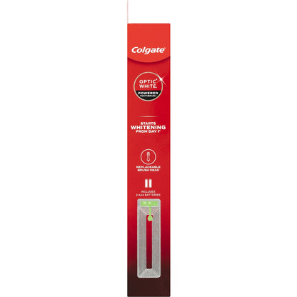 Colgate Battery Powered Toothbrush Whitening Optic White Each