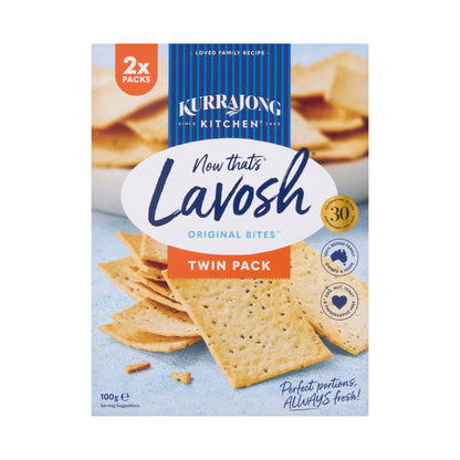 Kurrajong Kitchen Lavosh Twin Pack - 100g