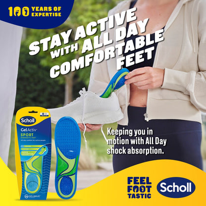 Scholl Gel Activ Sport Energetic Feet Small Pair each