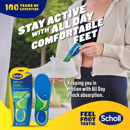 Scholl Gel Activ Sport Insoles Small Pair Each
