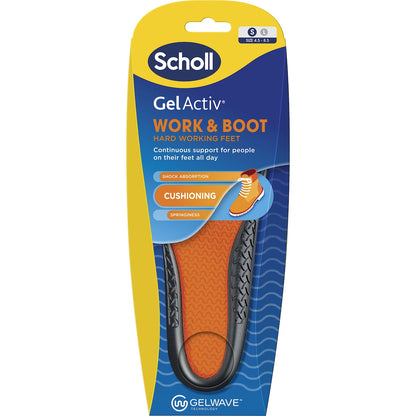 Scholl Gel Activ Work & Boot Insoles Small Pair Each