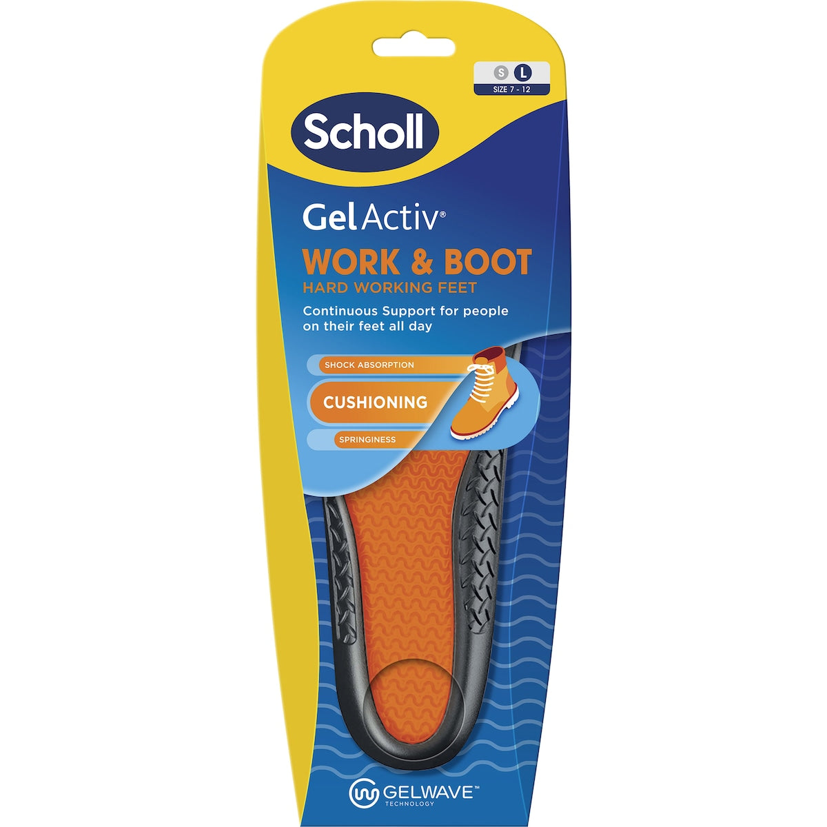 Scholl Gel Active Work & Boot Cushioning Large Pair each