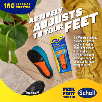 Scholl Gel Activ Work & Boot Insoles Large Pair Each