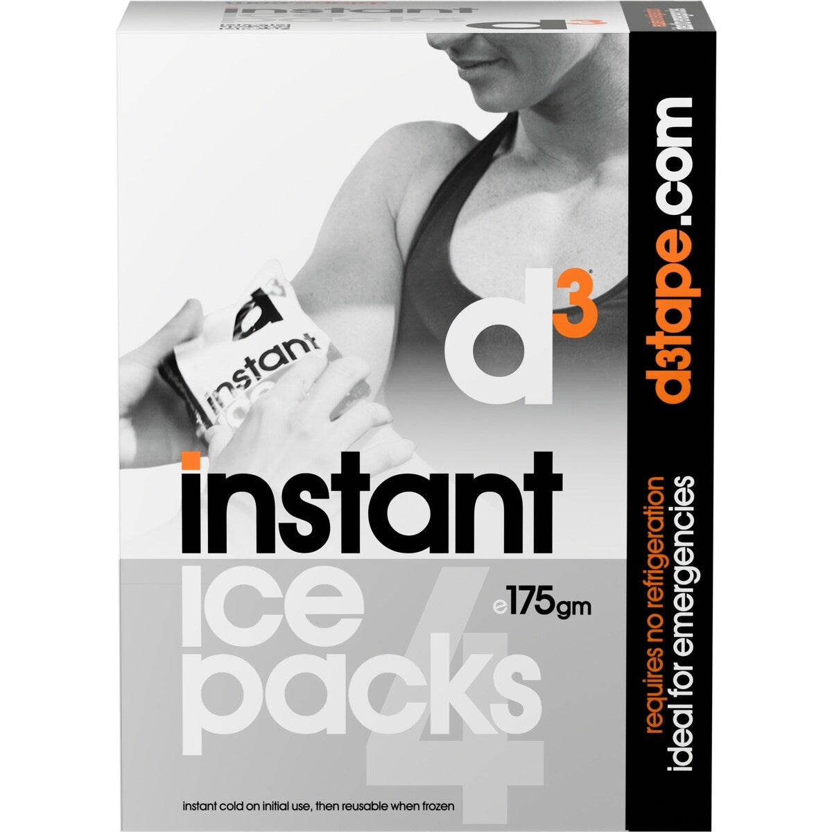 D3 Instant Ice Packs 4 Pack