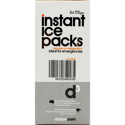 D3 Instant Ice Packs 4 Pack