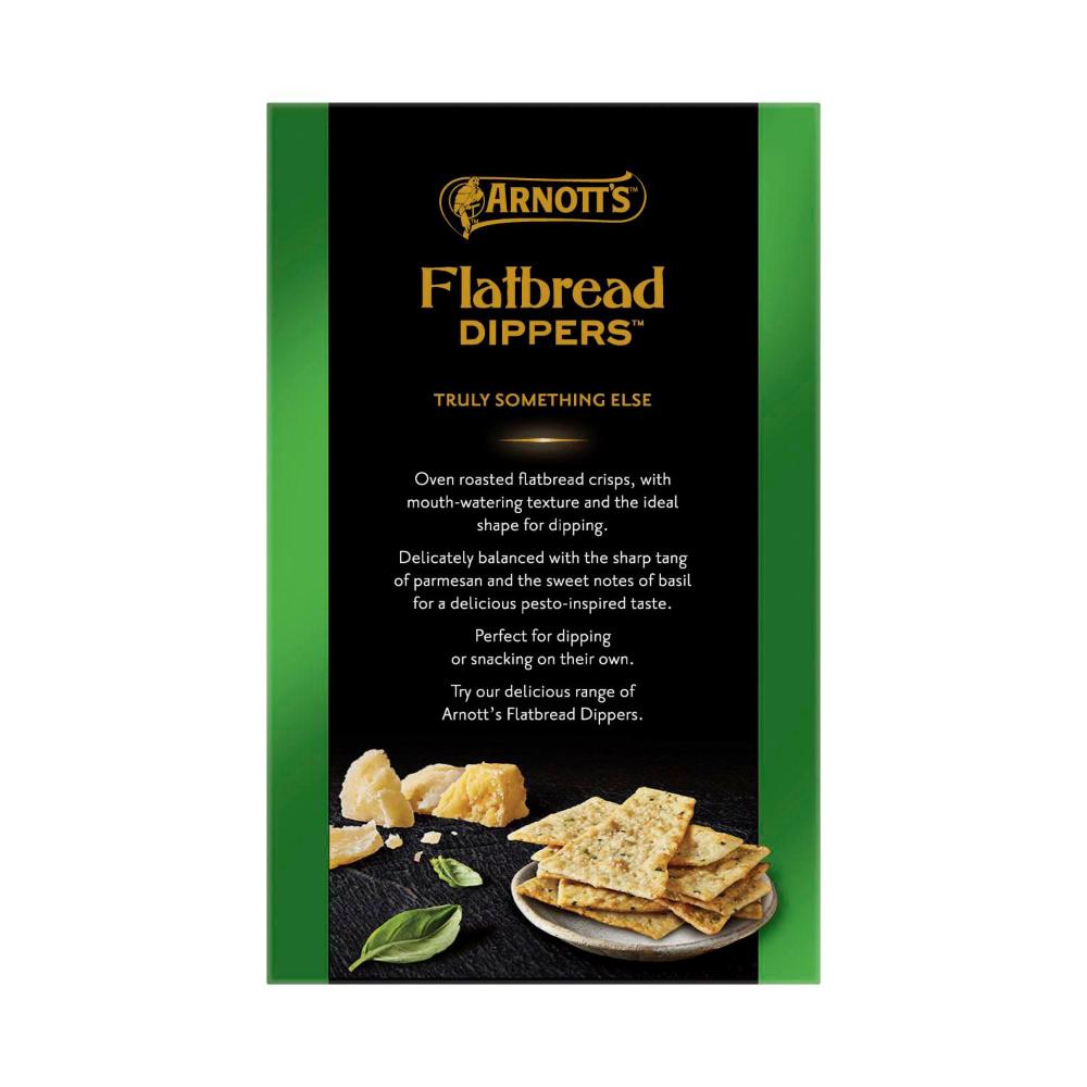 Arnott's Flatbread Dippers Parmesan & Basil - 130g