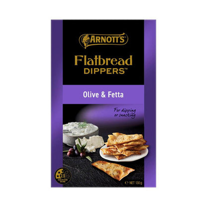 Arnott's Flatbread Dippers Feta & Olive - 130g