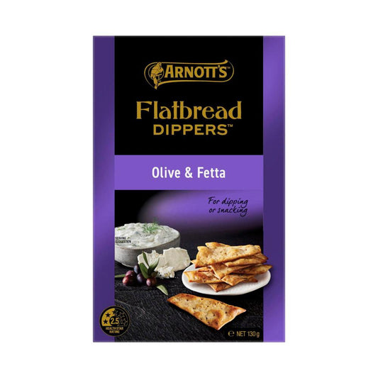 Arnott's Flatbread Dippers Feta & Olive - 130g