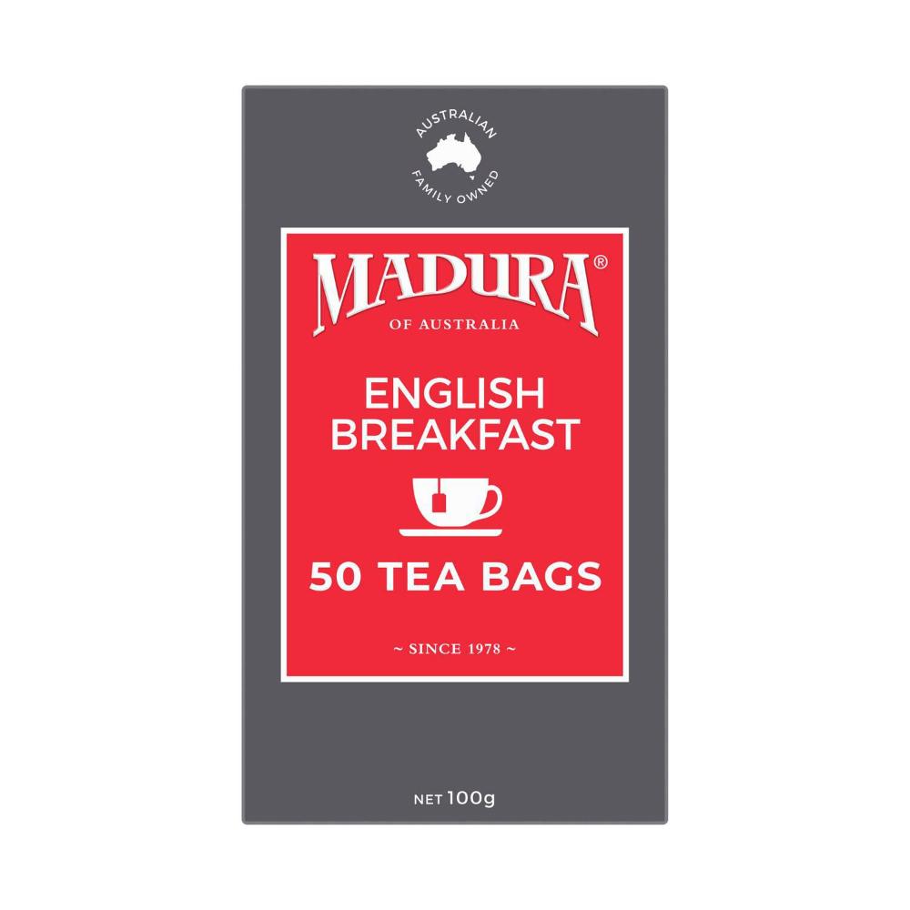 Madura English Breakfast Tea Bags 50 Pack - 100g