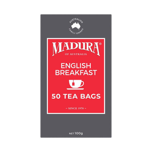 Madura English Breakfast Tea Bags 50 Pack - 100g