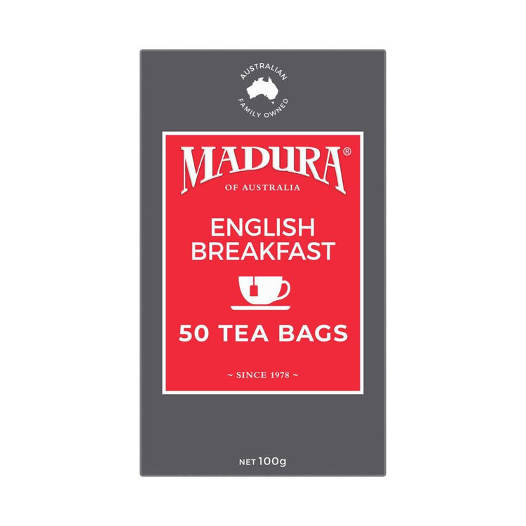 Madura English Breakfast Tea Bags 50 Pack - 100g