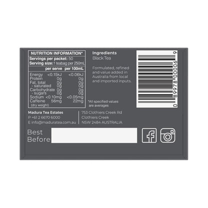 Madura English Breakfast Tea Bags 50 Pack - 100g