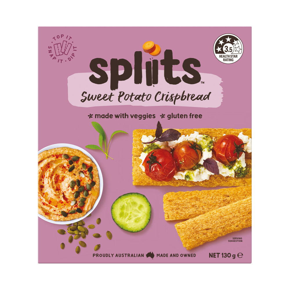 Spliits Crispbread Sweet Potato - 130g