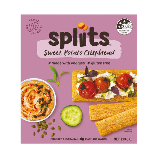 Spliits Crispbread Sweet Potato - 130g