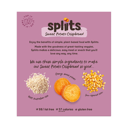 Spliits Crispbread Sweet Potato - 130g