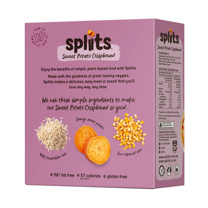 Spliits Crispbread Sweet Potato - 130g